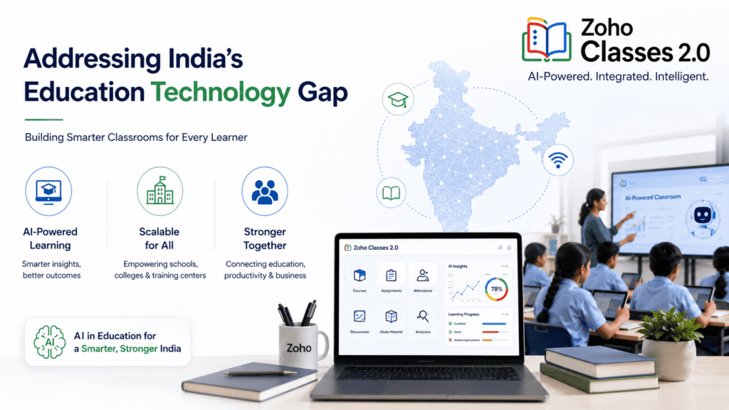 Zoho Classes 2.0 helping bridge India's education technology gap with AI-powered digital classrooms