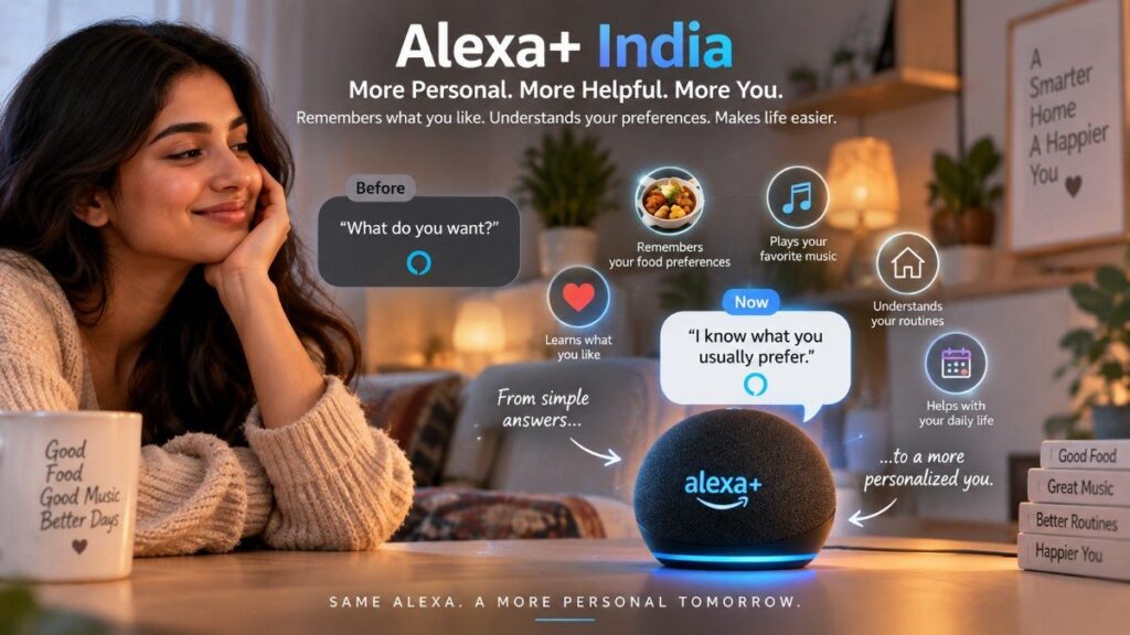 Alexa+ India personalized AI assistant helping users with preferences | IAM VIBER