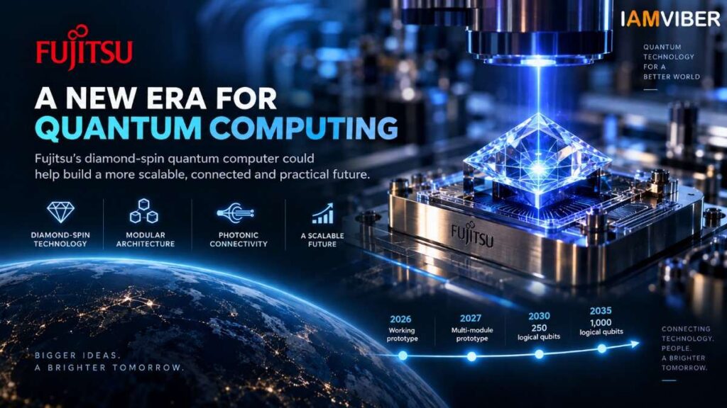 Fujitsu diamond-spin quantum computer showcasing the global race toward scalable quantum technology