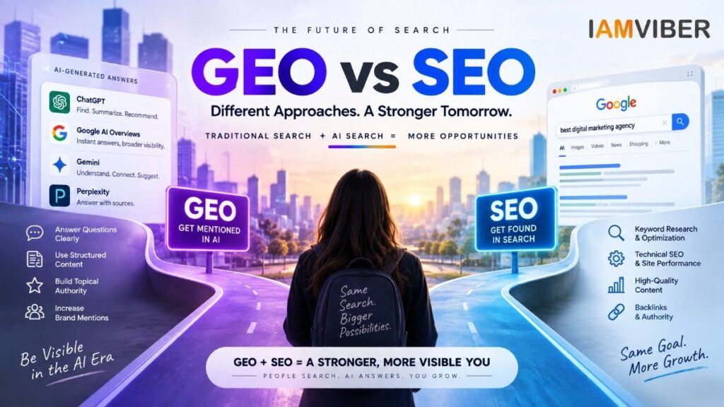 GEO vs SEO: Comparison of traditional SEO and Generative Engine Optimization for search and AI visibility in 2026