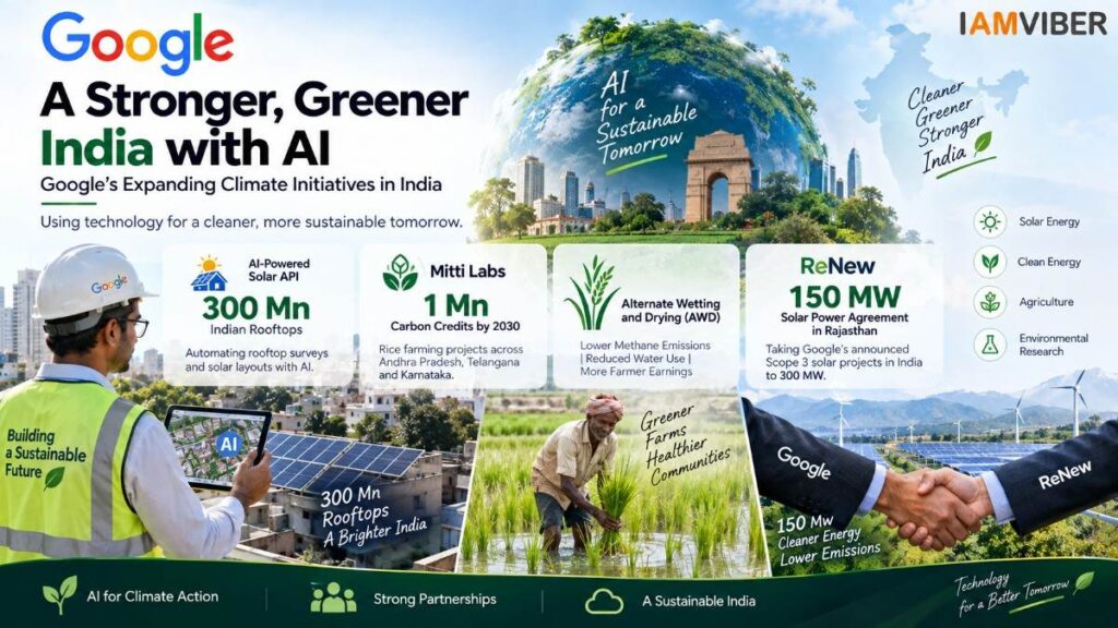 AI for the Planet Accelerator Google climate initiatives in India with AI-powered solar, agriculture and clean energy