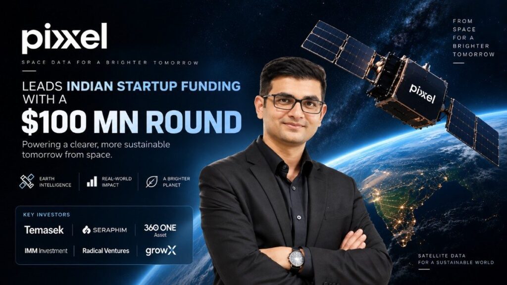 Indian startup funding led by Pixxel with a $100 Mn Series C round