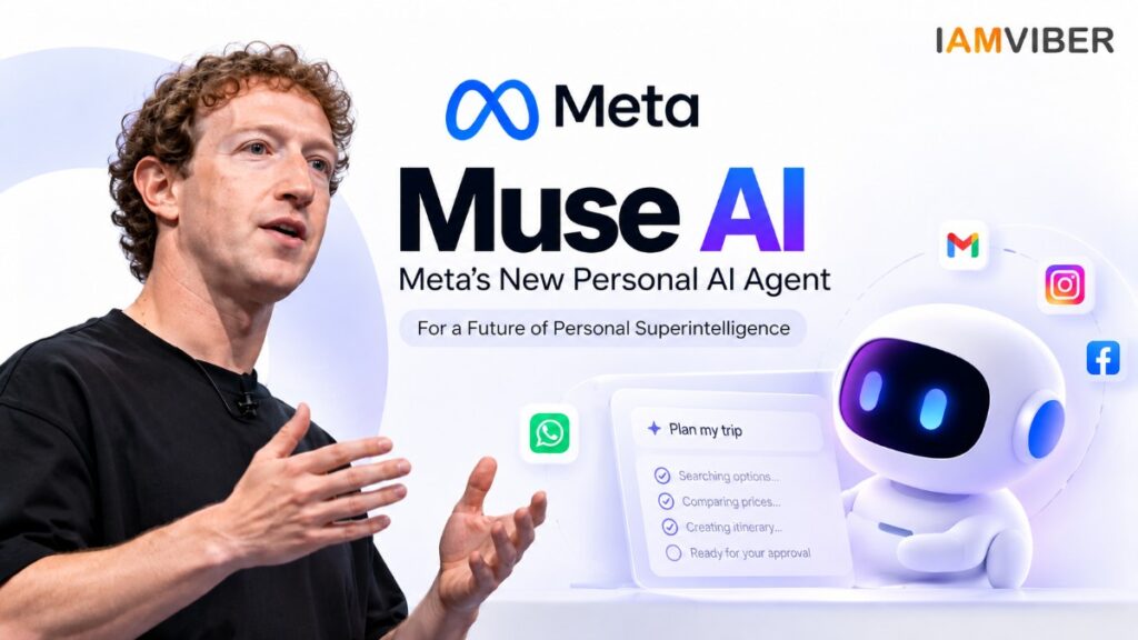 Meta Muse AI personal AI agent with Mark Zuckerberg and futuristic AI assistant | IAM VIBER