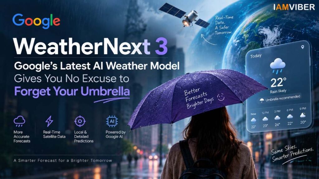 WeatherNext 3 Google AI weather model with real-time satellite data and accurate rain forecasts