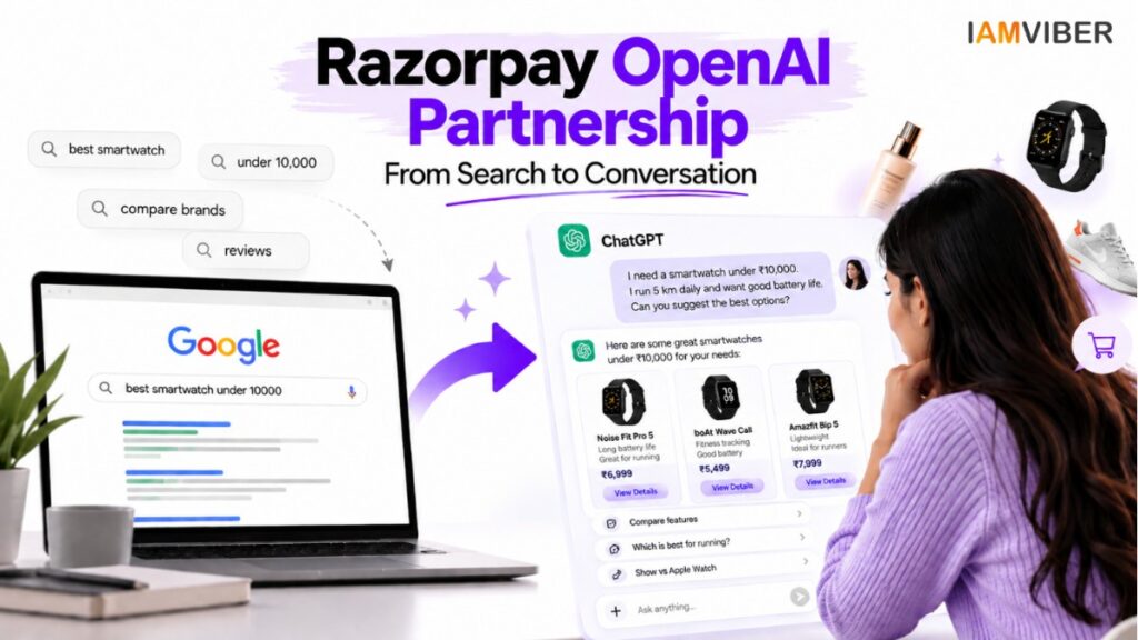 Razorpay OpenAI Partnership transforming search into conversational commerce and AI advertising for Indian brands | IAMVIBER